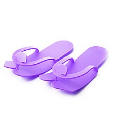 Тапочки одноразовые, вьетнамки, EVA, фиолетовые, размер 36-39 (12 пар) 